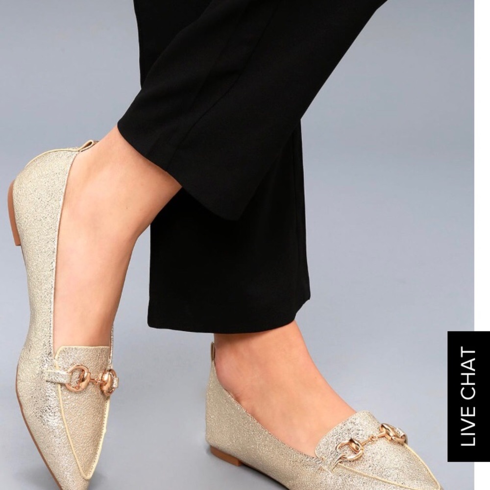 Gold shoes